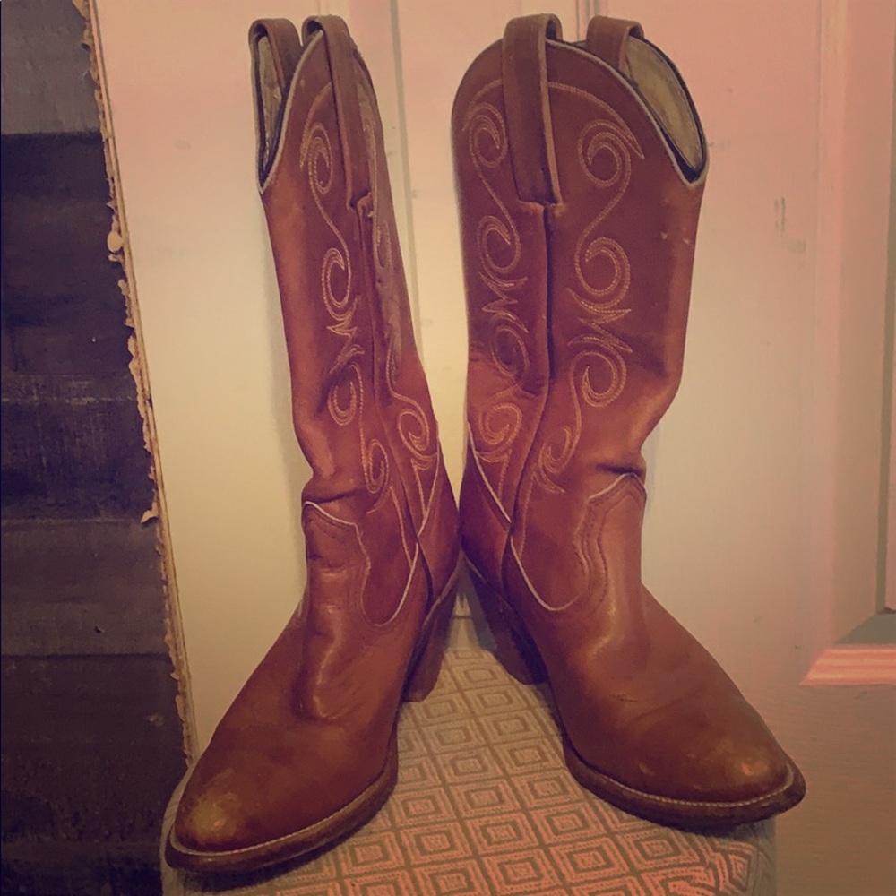 Vintage leather boots